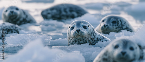 sea lions background photo