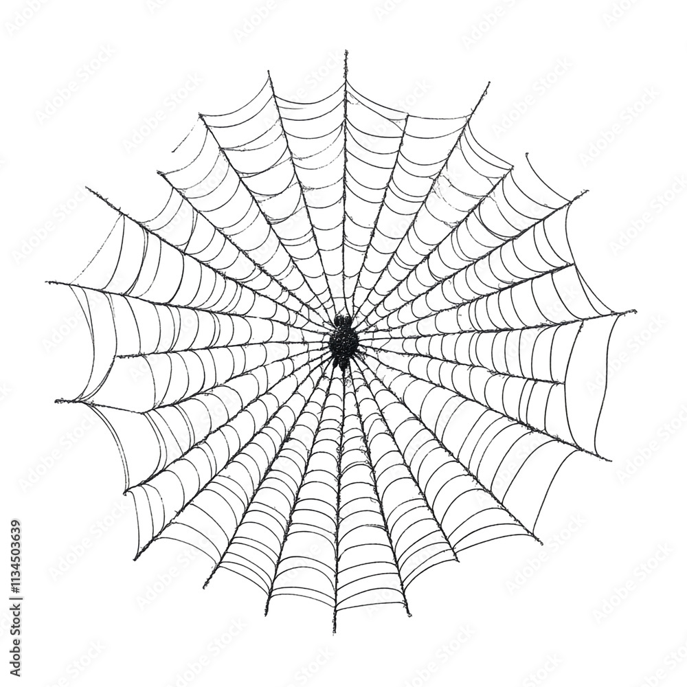 Fototapeta premium Intricate Spiderweb Design: A Halloween-Themed Graphic