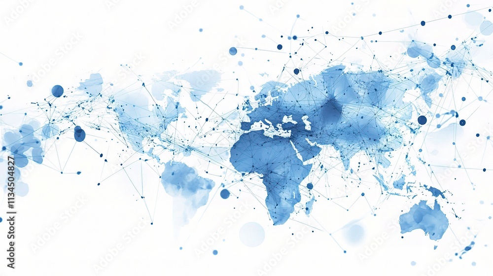 Global Financial Market Success Chart with Abstract Data Visualization Global Financial Market Success Chart with Abstract Data Visualization