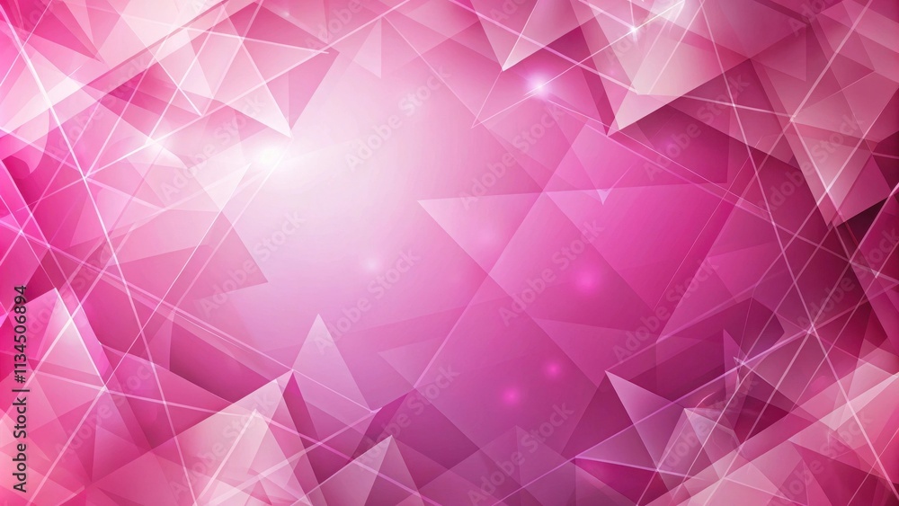 Obraz premium Abstract pink geometrical shapes background, pink, abstract, geometrical, shapes, background, design, pattern, texture, vibrant