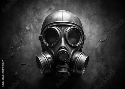 Gas Mask Sketch Silhouette, Black and White, Dark, Gothic,  Dramatic Lighting,  Vintage,  Art, , Drawing