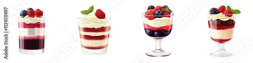 Wallpaper Mural Artfully Layered Dessert Parfaits Featuring Fresh Berries Creamy Custards or Mousse and Elegant Toppings Served in Stylish Glassware   Perfect for Gourmet Catering Restaurant Menus Torontodigital.ca