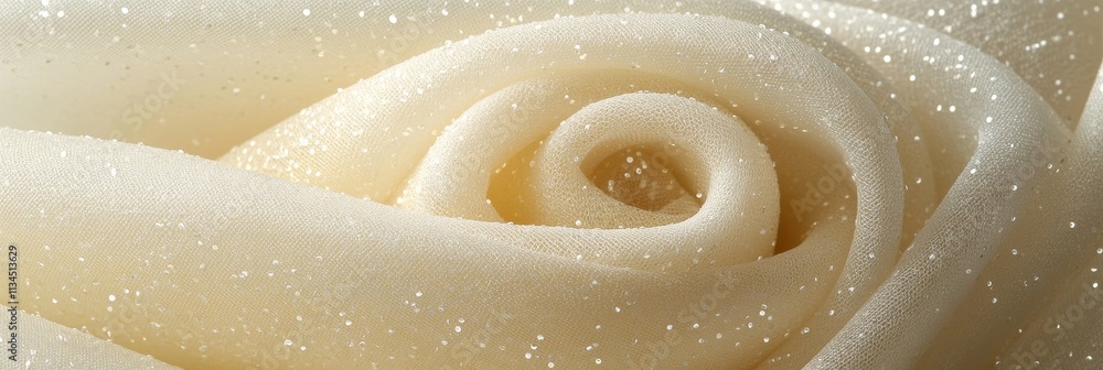Elegant Beige Fabric Texture Close-Up Detail of Fine Fabric with Glimmering, Sparkly Effect Elegant Beige Fabric Texture Close-Up Detail of Fine Fabric with Glimmering, Sparkly Effect