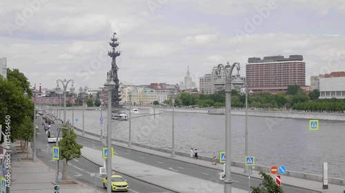 Monument to emperor Peter the Great, Moscow, Russia.