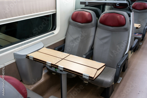 High-Speed Train Cabin: Modern and Comfortable