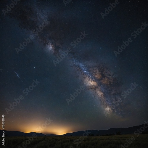 A starry night sky with the Milky Way clearly visible.