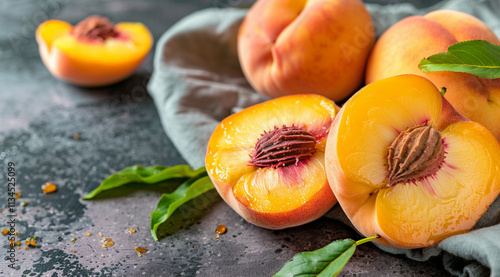 apricots on a wooden table
