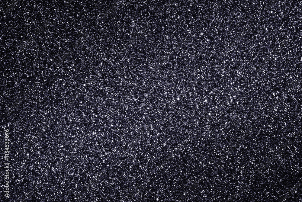 Fototapeta premium Dark gray glitter paper texture as background