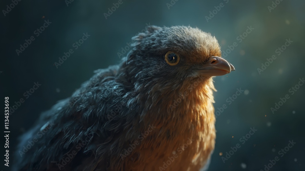 A small bird sitting on top of a wooden post A small bird sitting on top of a wooden post