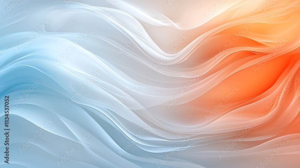 Obraz premium Valentine's day background abstract flowing colors digital art soft textures romantic vibe