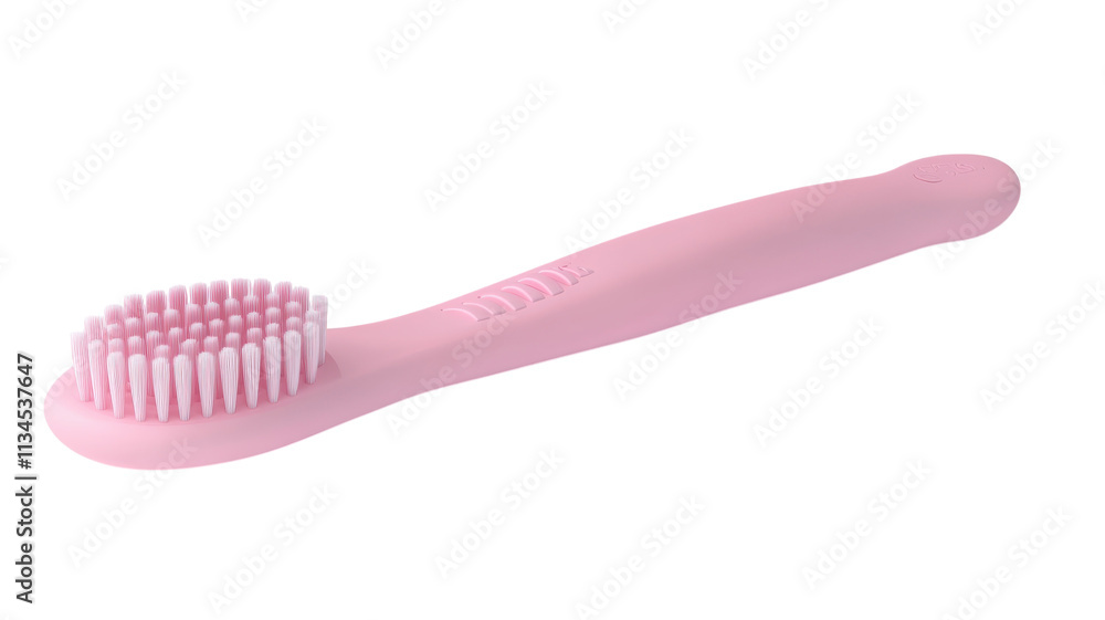 A pink toothbrush designed for gentle cleaning and effective plaque removal, ideal for daily oral hygiene routines. A pink toothbrush designed for gentle cleaning and effective plaque removal, ideal for daily oral hygiene routines.