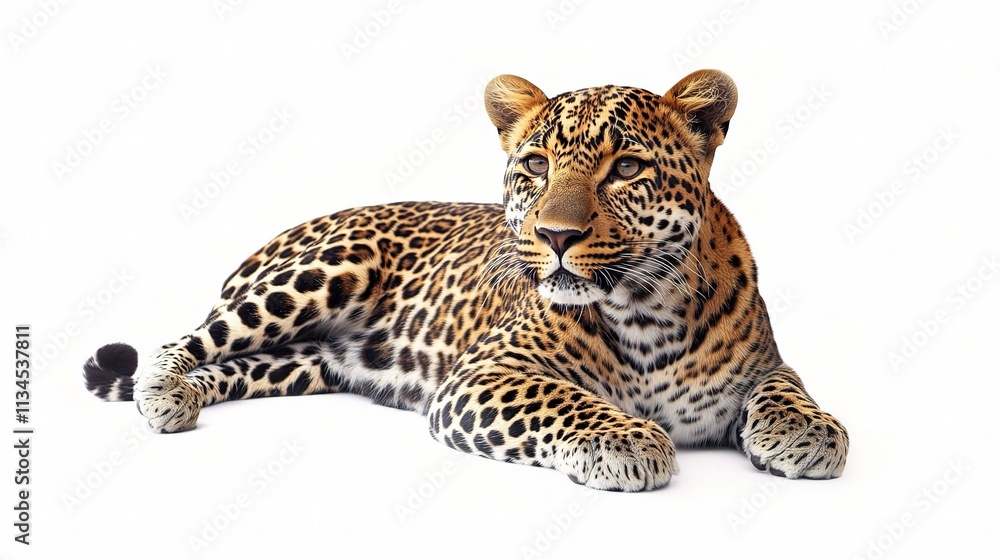 Naklejka premium Detailed Leopard Skin Texture with Distinctive Spots and Patterns