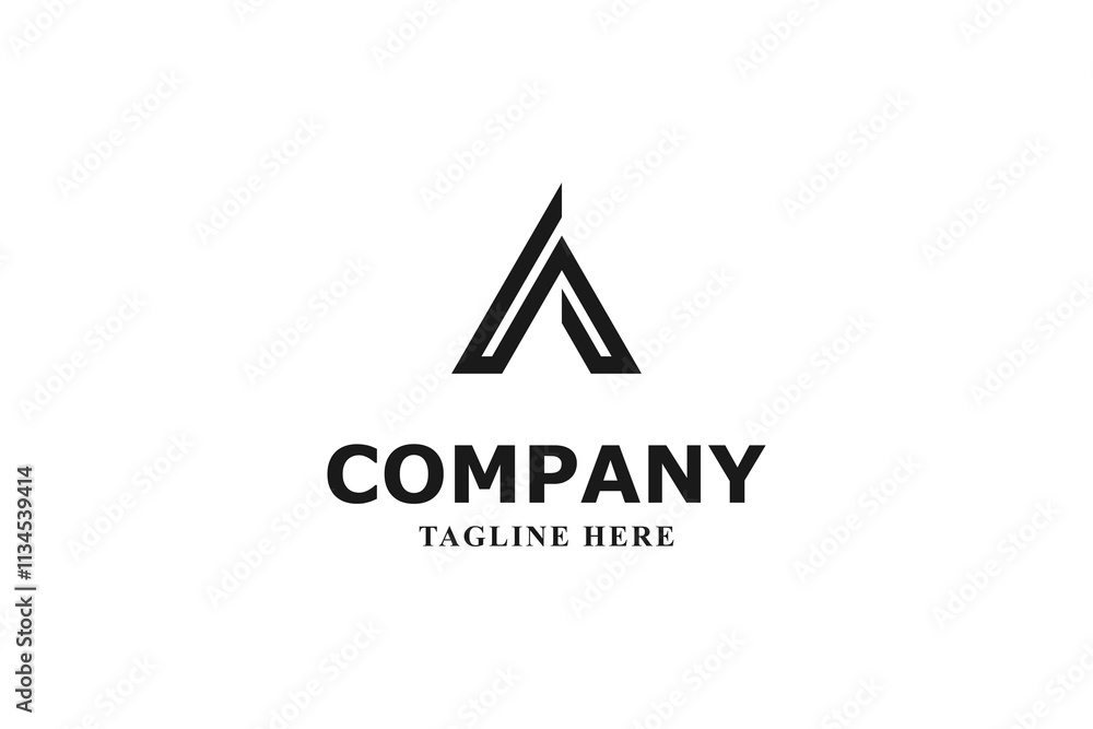 modern a logo with line style modern a logo with line style