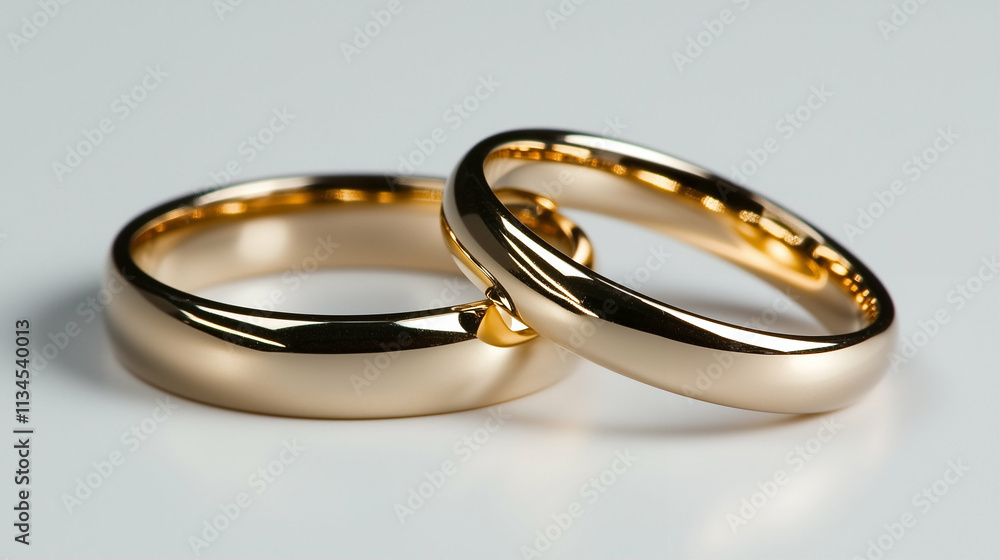 Wedding rings gold rings elegant design close up shiny reflection Wedding rings gold rings elegant design close up shiny reflection