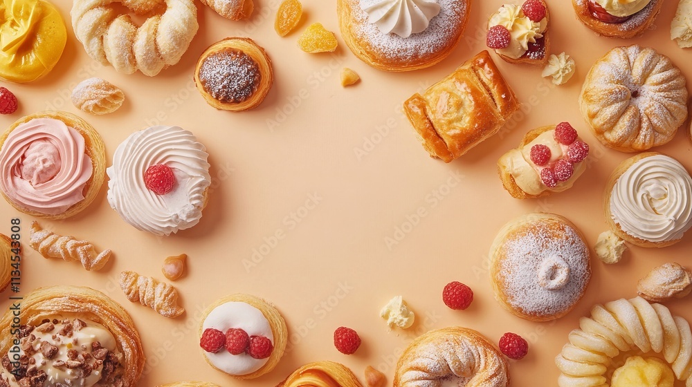 National Pastry Day Background Concept. Copy Space National Pastry Day Background Concept. Copy Space
