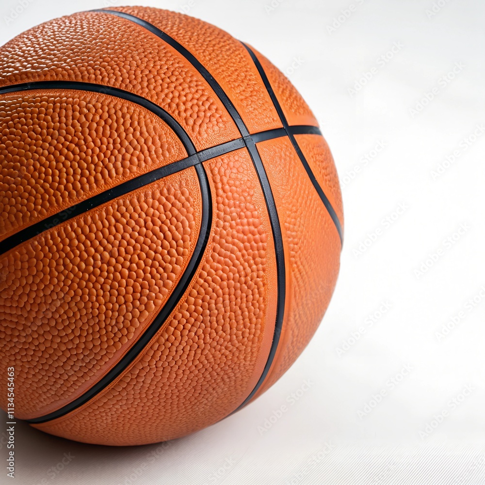 Fototapeta premium Basketball Ball isolated on white background, clipping path, full depth of field