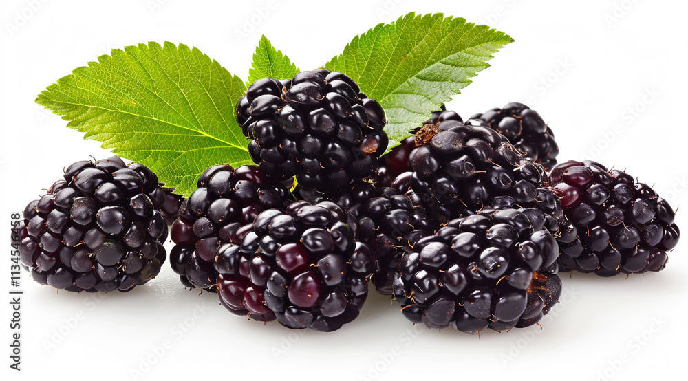 blackberry on a white background blackberry on a white background