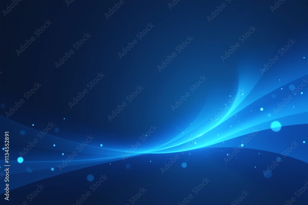 Obraz premium abstract blue glow dark blue gradients creates mesmerizing visual effect banners