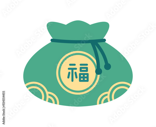 Korean traditional lucky bag. Lucky pocket for Korean Lunar new year's day. 