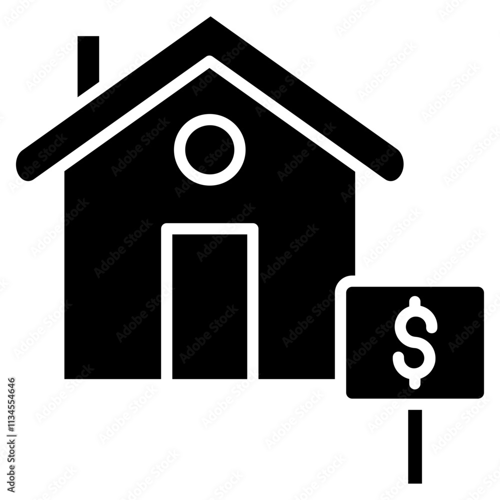 Property Sale Sign Icon Element For Design Property Sale Sign Icon Element For Design