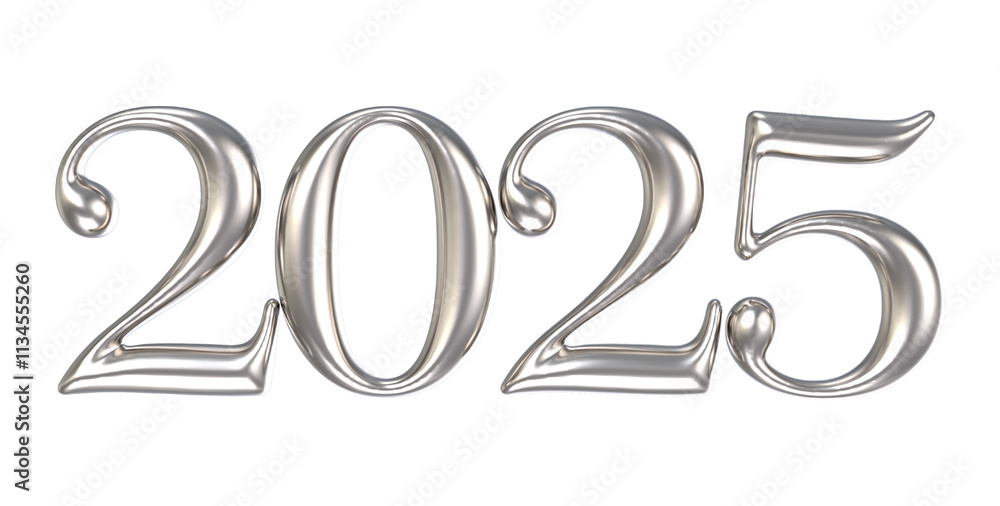 2025 Number Iron 3D Render 2025 Number Iron 3D Render