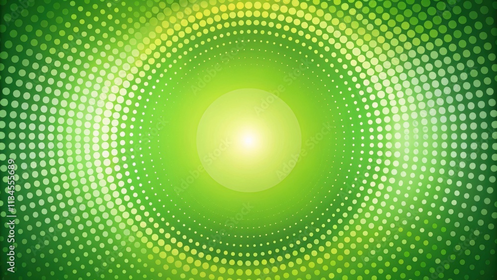 Abstract green background with motion halftone dot circles and soft gradients, abstract Abstract green background with motion halftone dot circles and soft gradients, abstract
