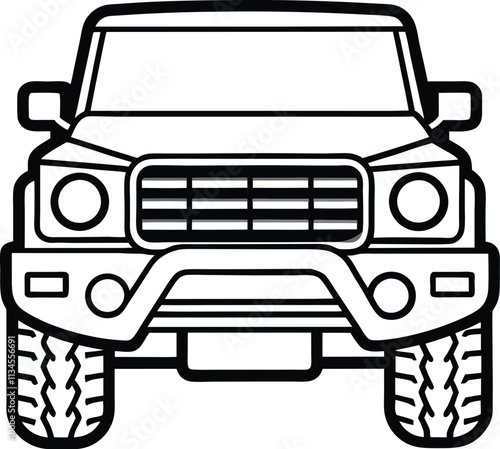 Classic Off-Roader, cartoon car