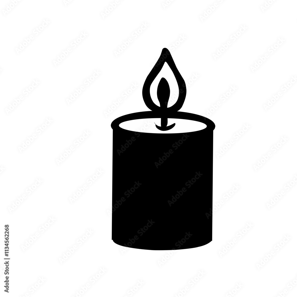 Candle silhouette vector Candle silhouette vector