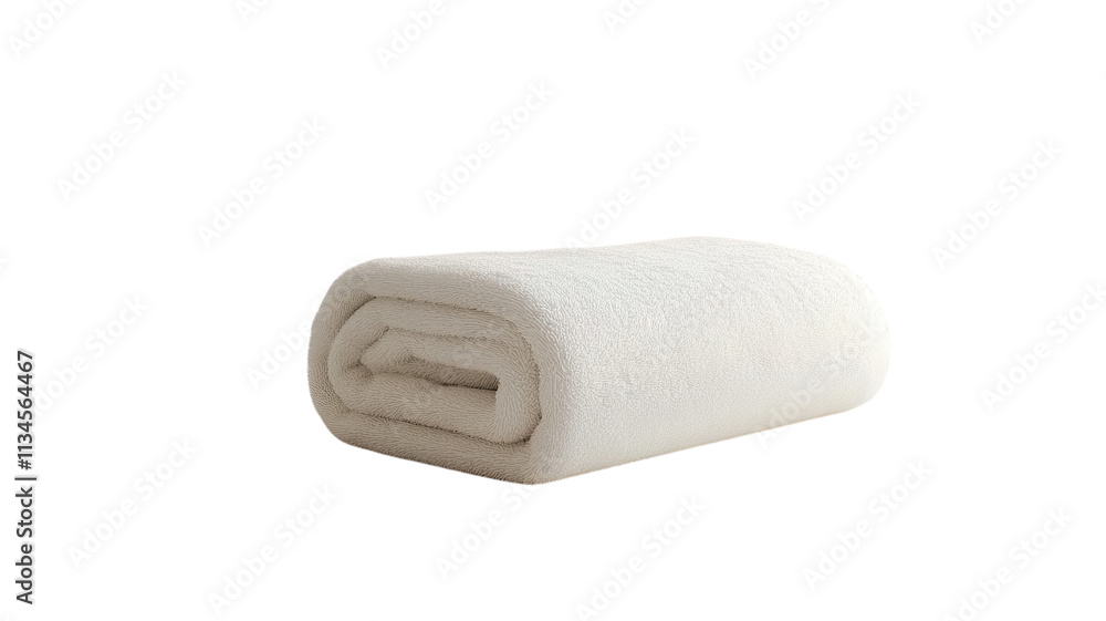 Neatly rolled white towel placed on a clean surface for spa and home use, showcasing its soft texture and fresh appearance. Neatly rolled white towel placed on a clean surface for spa and home use, showcasing its soft texture and fresh appearance.