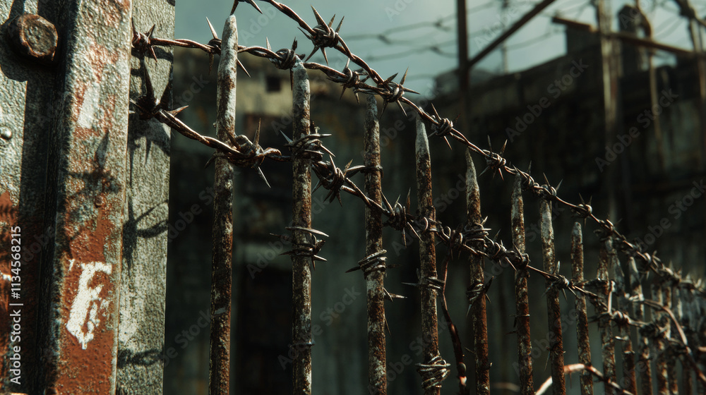 Metal steel barbed wire with thorns or spikes realistic vector illustration isolated on transparent background. Fencing or barrier element for danger industrial facilities or prisons Metal steel barbed wire with thorns or spikes realistic vector illustration isolated on transparent background. Fencing or barrier element for danger industrial facilities or prisons