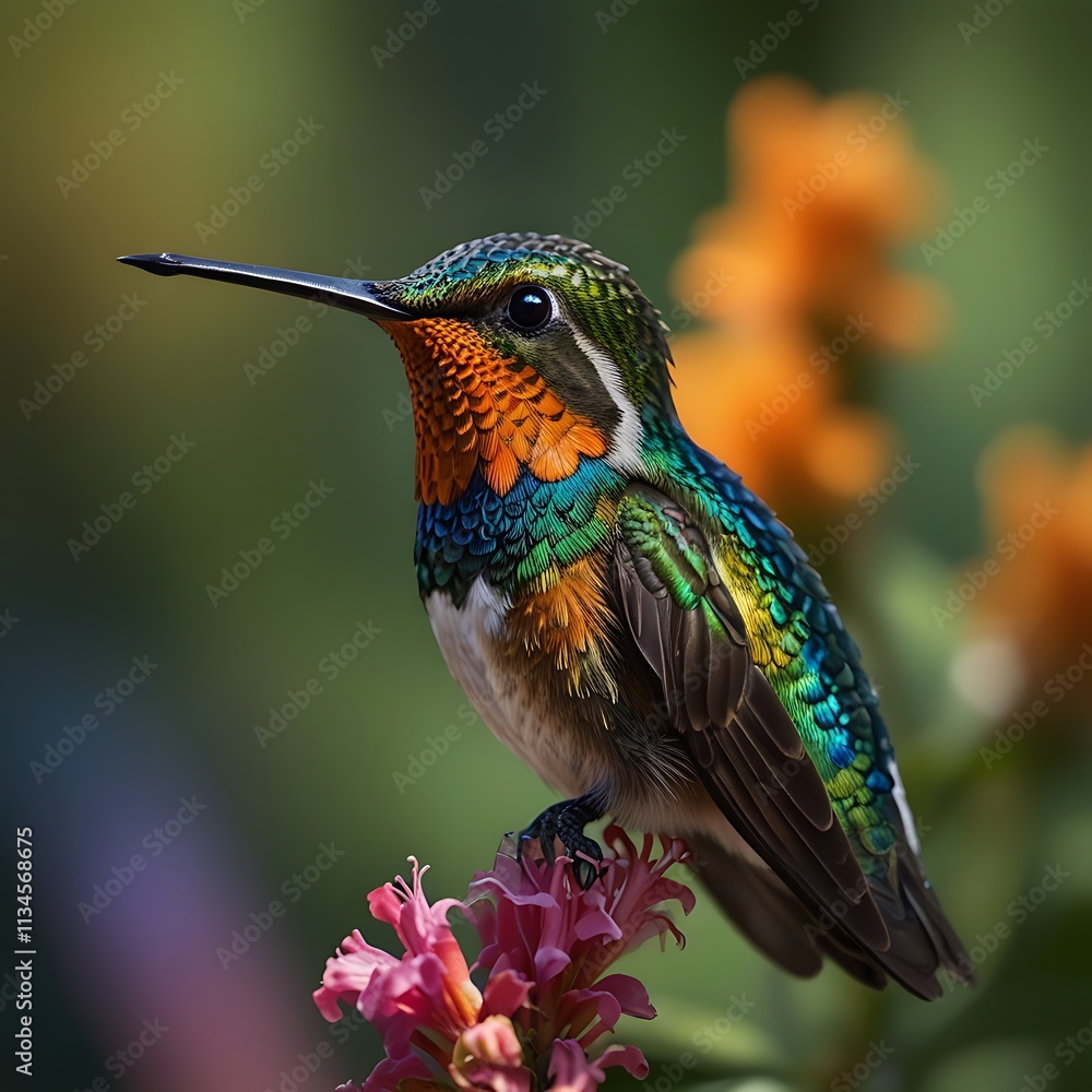 Obraz premium hummingbird on a branch