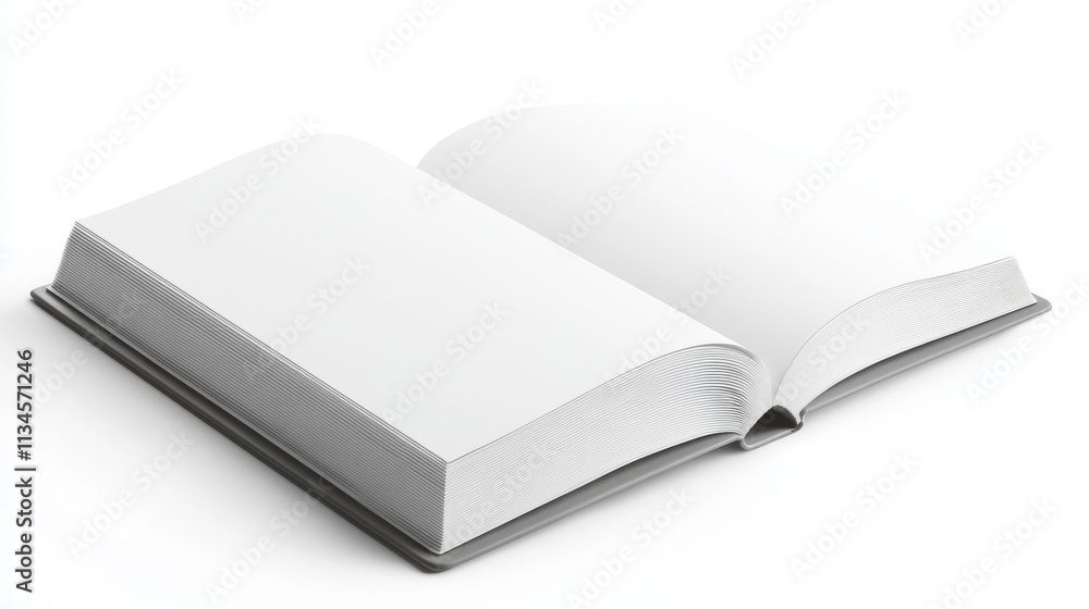 Template of blank paper book with white cover. Vector realistic mock up of 3d standing and lying closed catalog, big textbook, diary or dictionary with empty hardcover Template of blank paper book with white cover. Vector realistic mock up of 3d standing and lying closed catalog, big textbook, diary or dictionary with empty hardcover