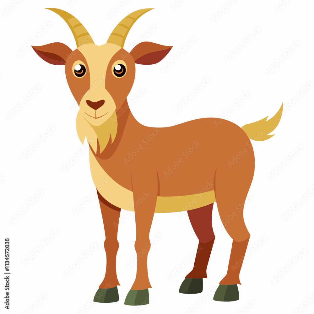 the Goat vector illustration ,background white the Goat vector illustration ,background white