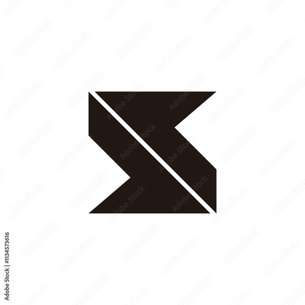 letter s up down arrow simple geometric logo vector letter s up down arrow simple geometric logo vector