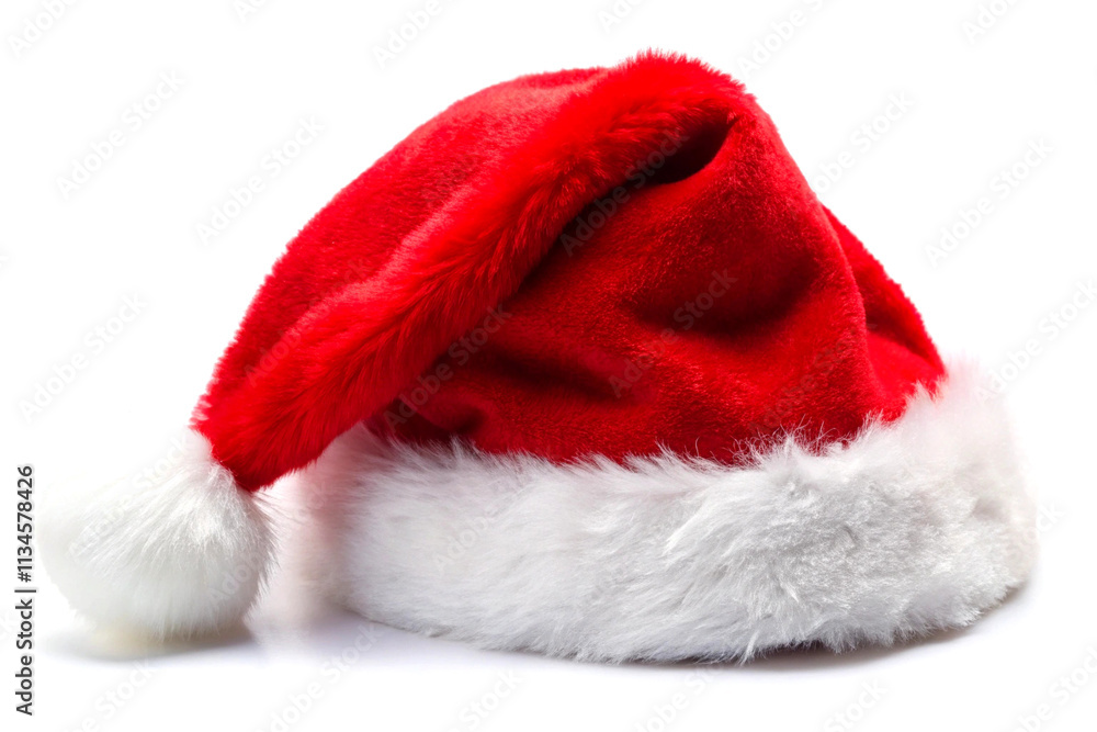 Santa's hat, isolated on white background Santa's hat, isolated on white background