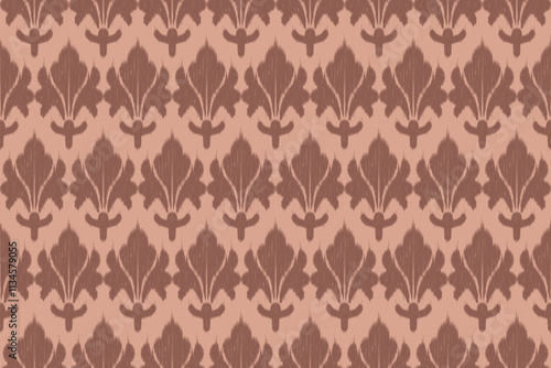 Ikat seamless pattern. Native traditional.