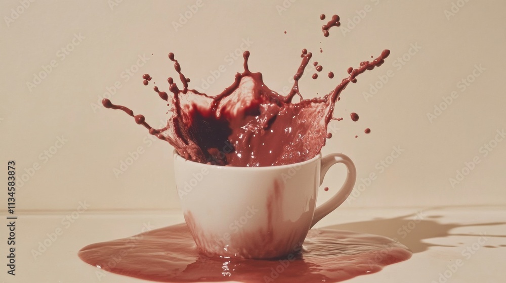 Creamy Hot Chocolate Splash in Motion Creamy Hot Chocolate Splash in Motion