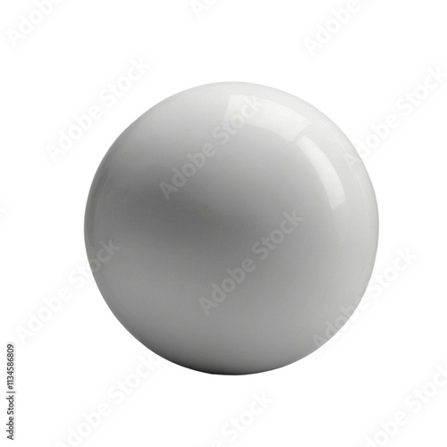 white sphere isolated on white