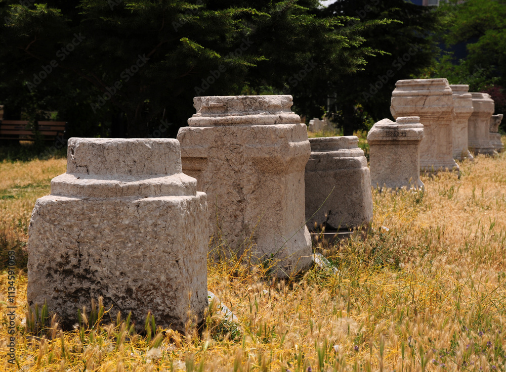 The Roman Bath in Ankara, Turkey, is from the ancient period. The Roman Bath in Ankara, Turkey, is from the ancient period.