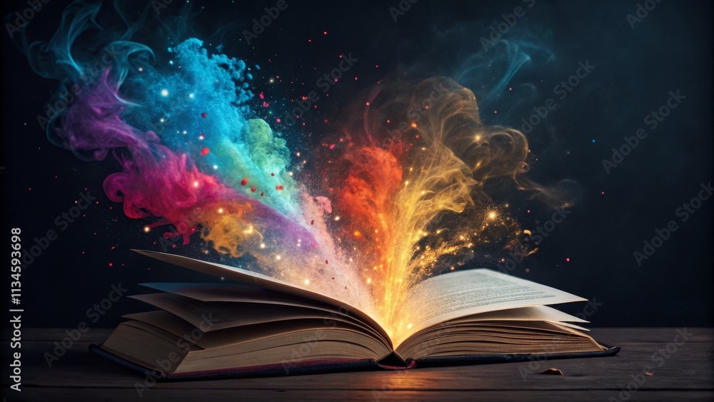 Open Book Cosmic Nebula Vibrant Colors, Magical Fantasy, Book Composition, Fantasy Book, Magical Realism Fantasy art, Cosmic art Open Book Cosmic Nebula Vibrant Colors, Magical Fantasy, Book Composition, Fantasy Book, Magical Realism Fantasy art, Cosmic art