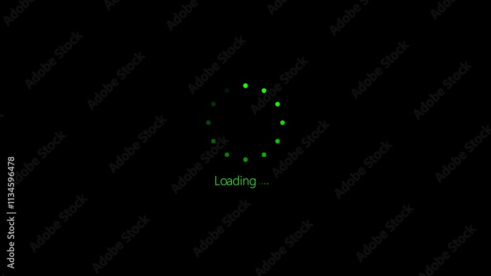 Minimalist loading animation with circular spinner and Minimalist loading animation with circular spinner and
