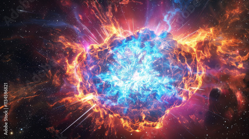 Bright Cosmic Explosion with Nebula