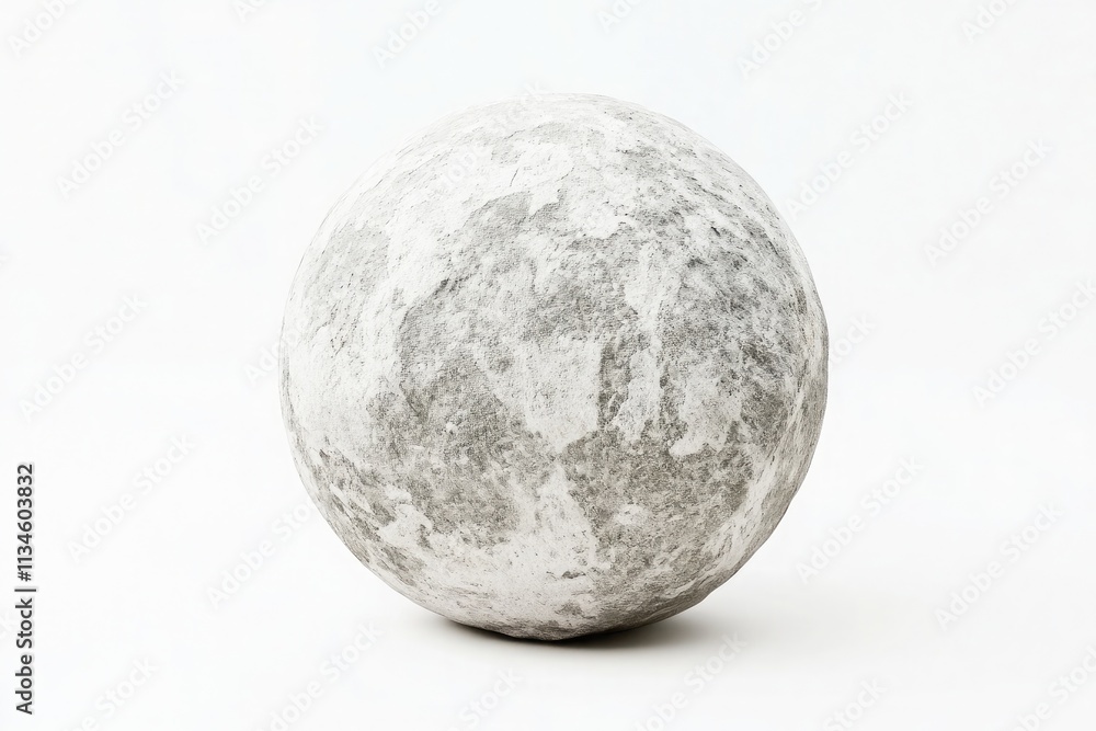 a ball of gray limestone a ball of gray limestone