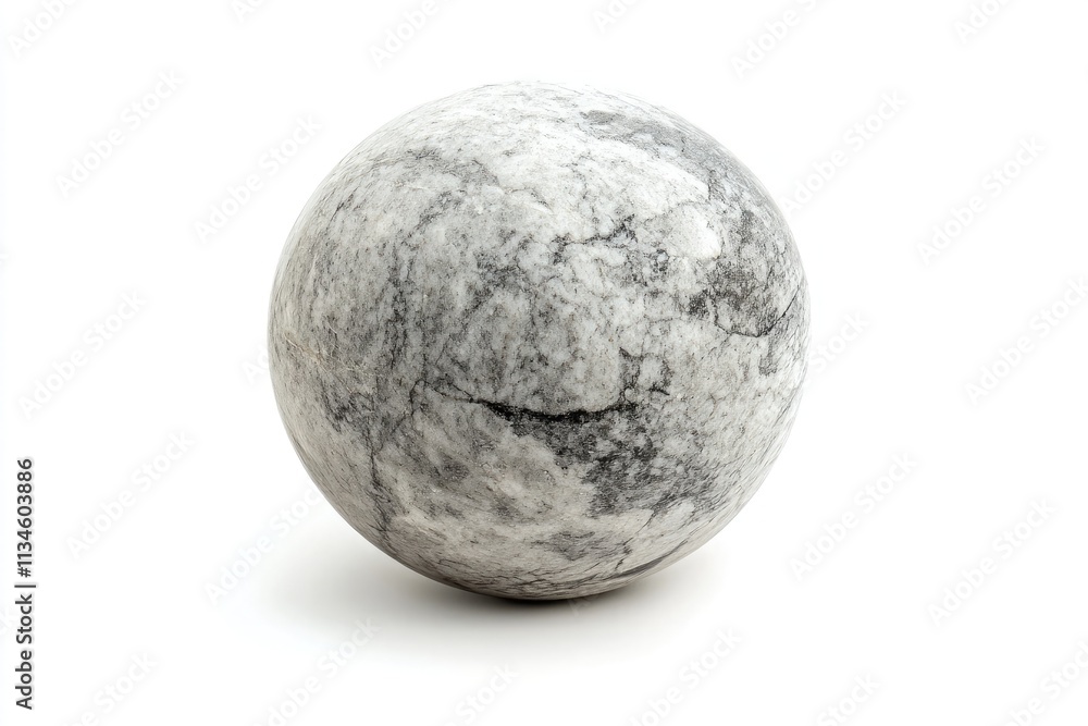 a ball of gray limestone a ball of gray limestone