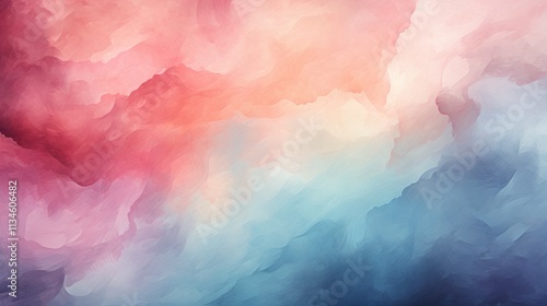abstract watercolor background Dreamy Watercolor Sky, A Soft Abstract Art of Clouds and Colors