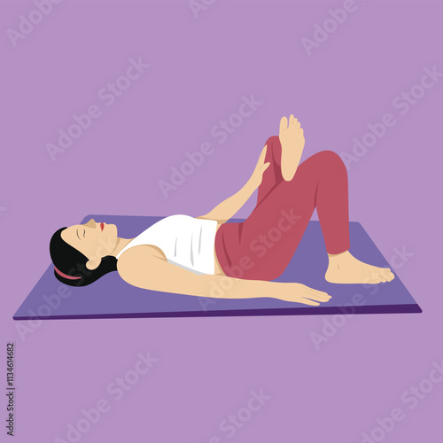 Reclined Pigeon Pose (Supta Kapotasana) 1