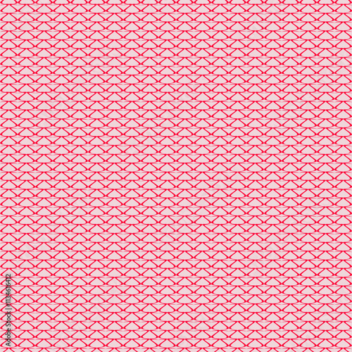 Modern Red Ikat Pattern Seamless Background