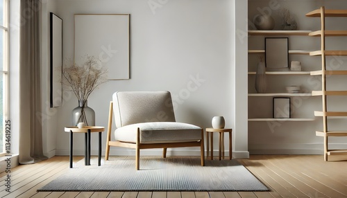 Minimalist Living Room: Neutral Palette, Airy Aesthetic.