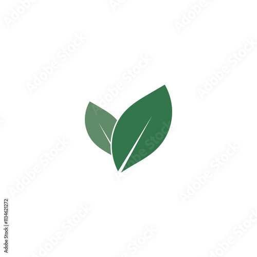 Leaf logo vector icon design template