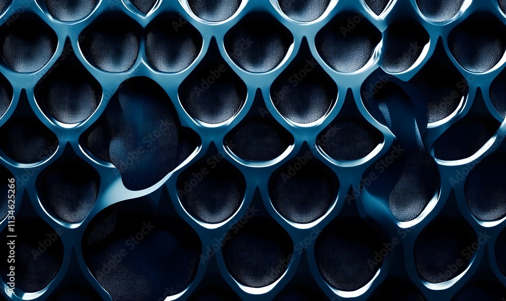 Blue metallic pattern with dark background. Blue metallic pattern with dark background.